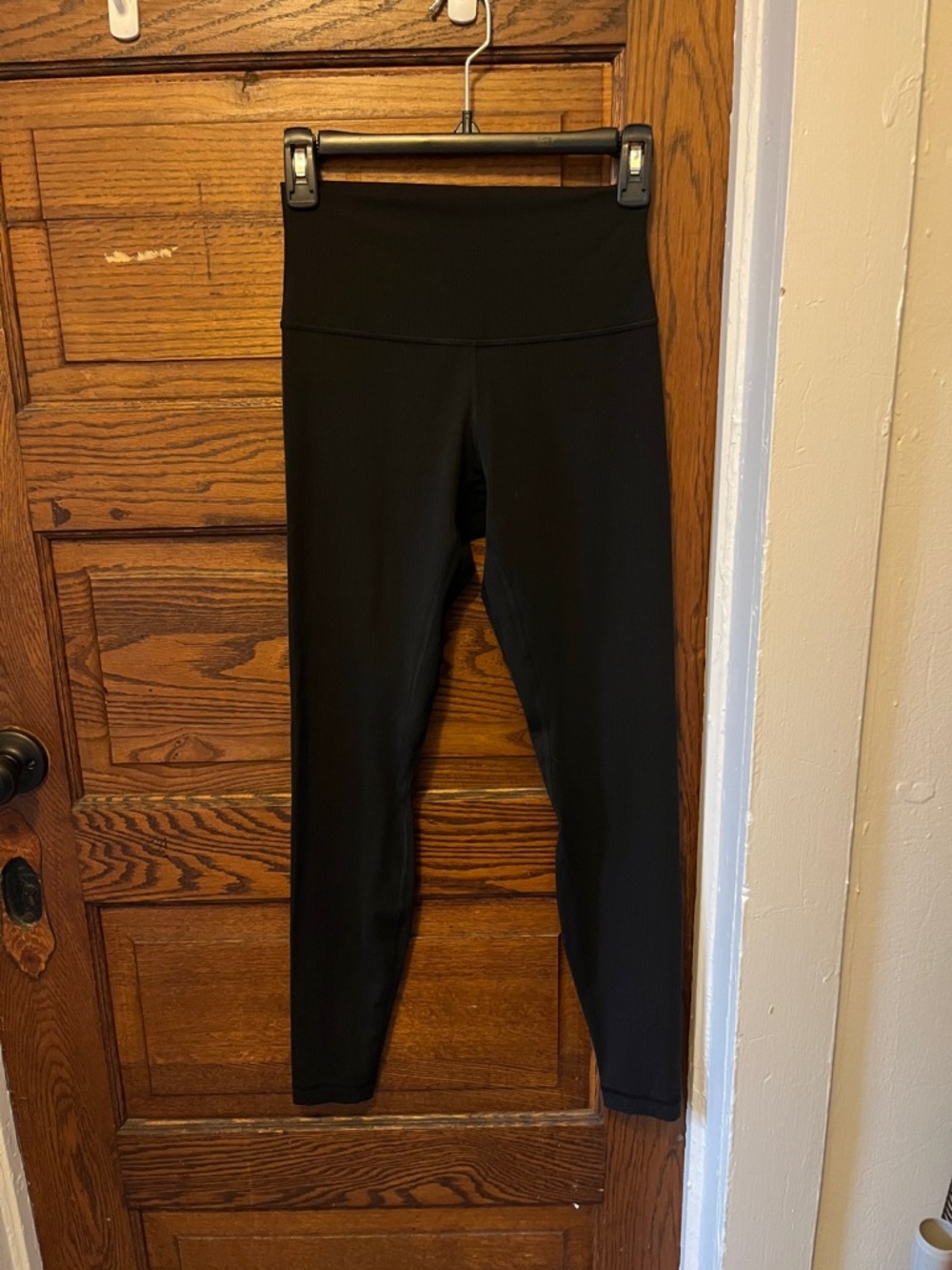 lululemon athletica Black High-Waist ribbed Leggings